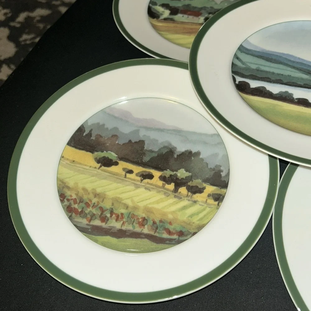 Williams Sonoma Scenic Landscape Plate Set - Sonoma County Landscapes